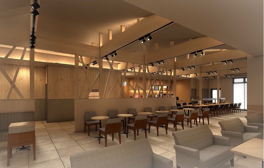 多摩産素材を使用した内装