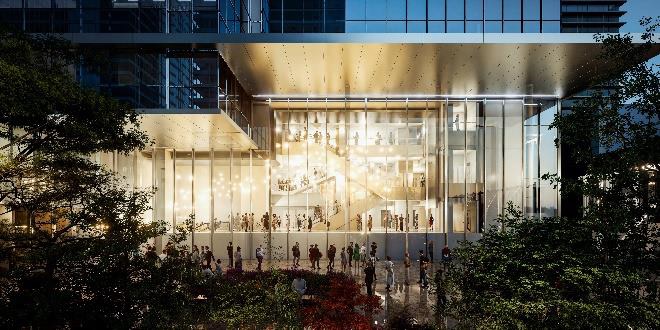 劇場ホワイエ(外堀通り側)