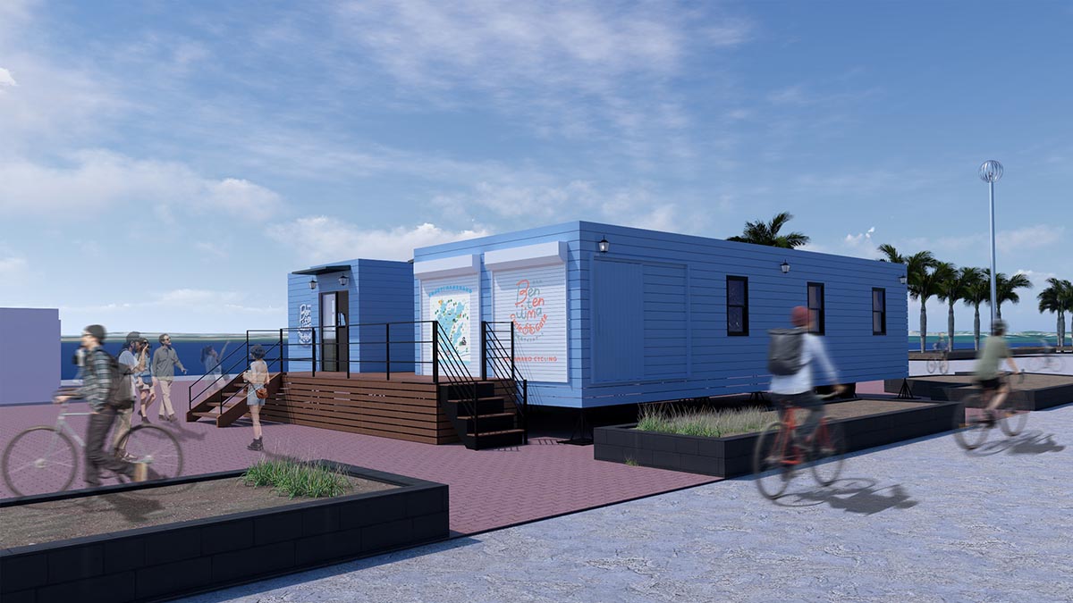 弁天島サイクルゲートの外観イメージ