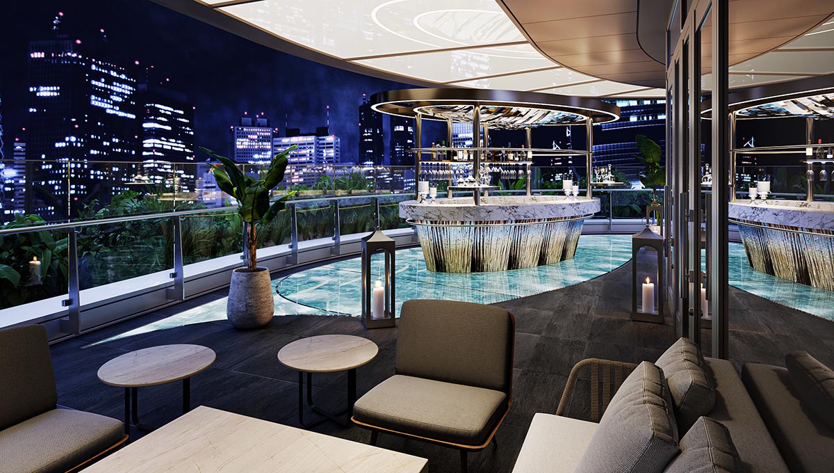 レストランのテラス