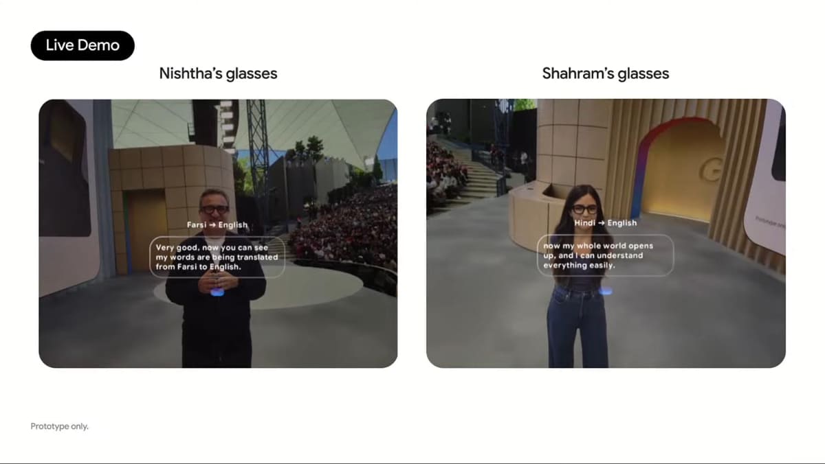 Google I/O 2025では同時通訳をデモ