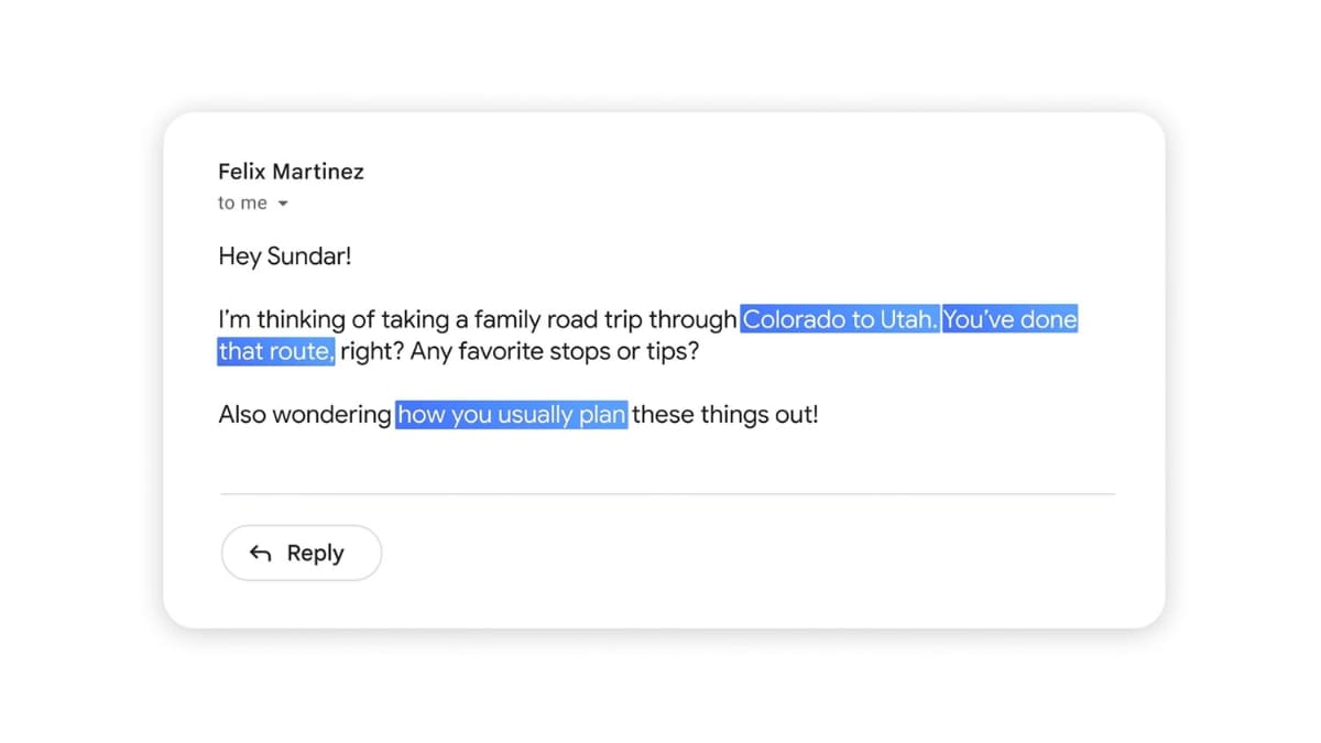 パーソナライズされたSmart Replies