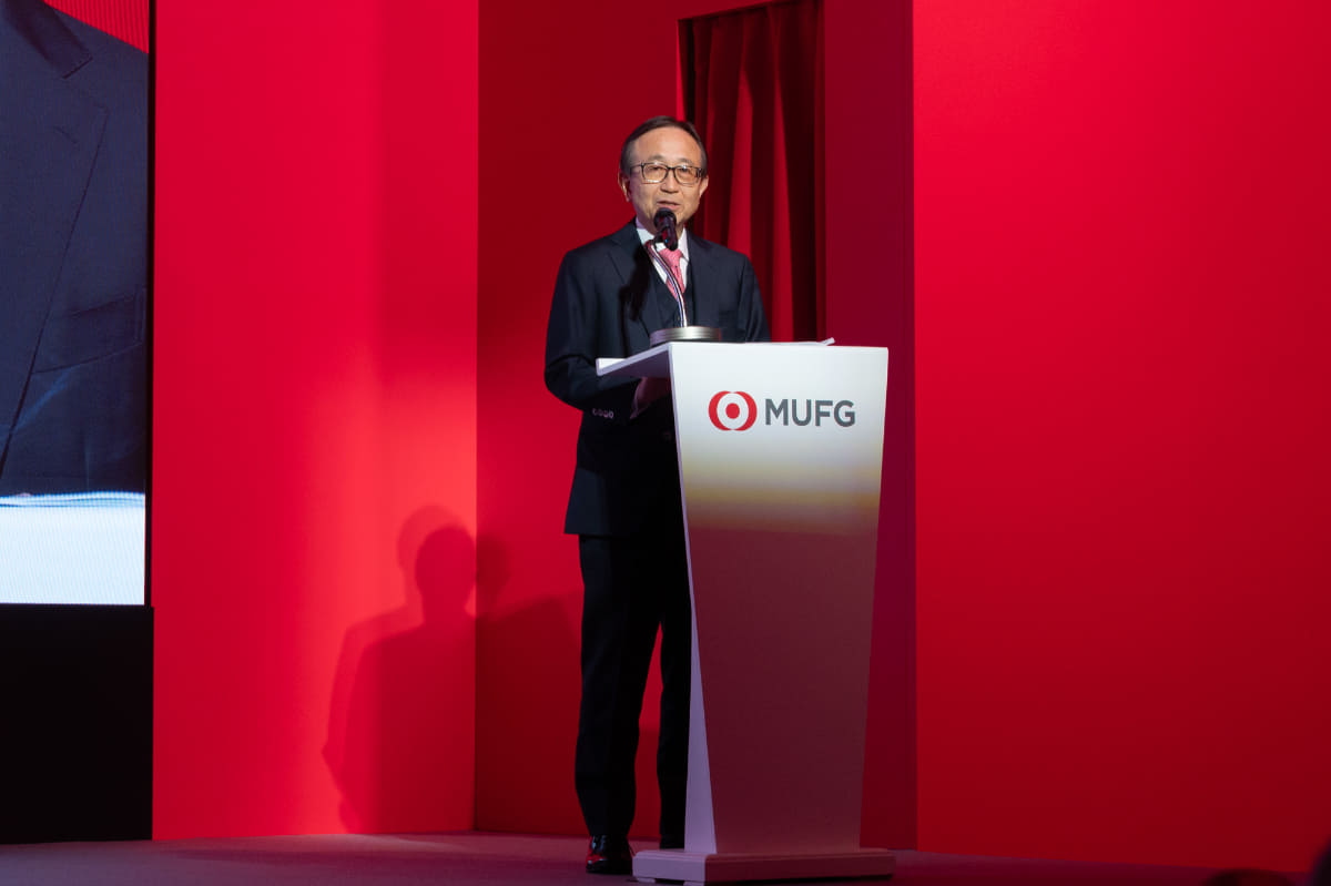 三菱UFJフィナンシャル・グループ 代表取締役社長の亀澤宏規氏