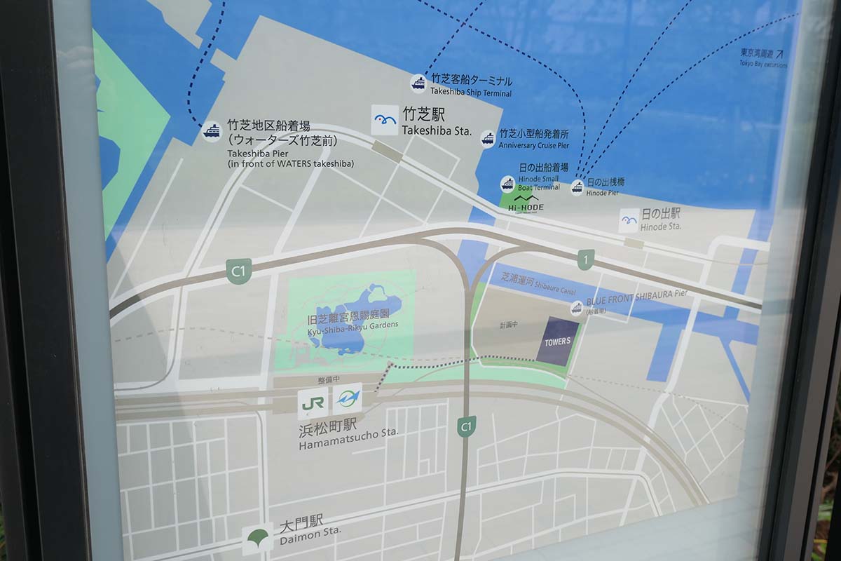 「BLUE FRONT SHIBAURA」広域図