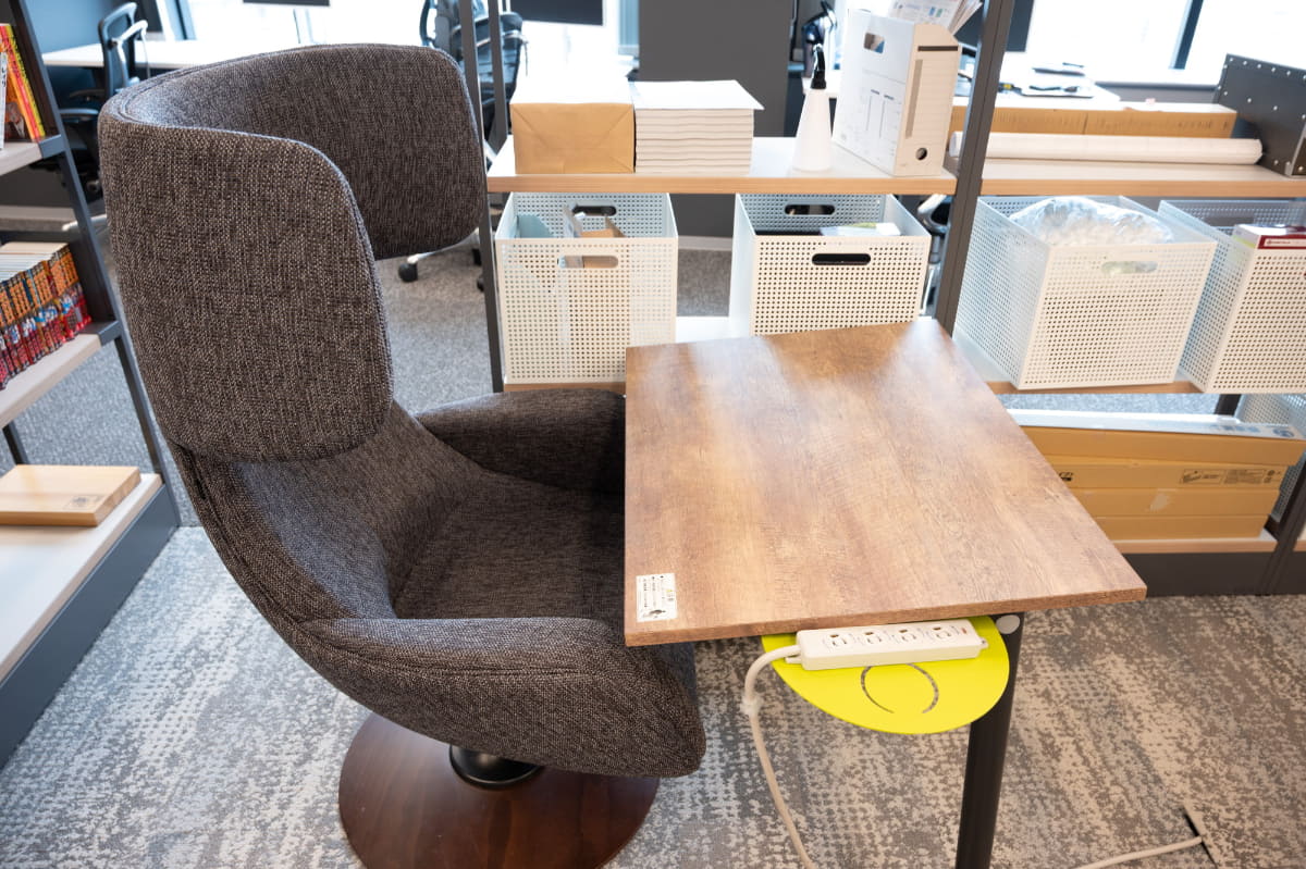 2021年にオカムラのオフィスを取材した際の写真。ユニークでスッキリとしたデザインが印象に残っていました