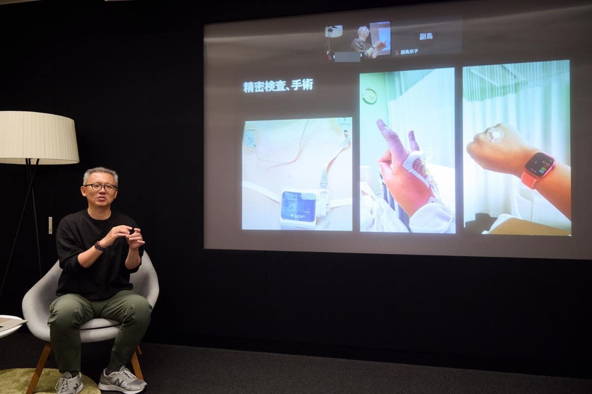 精密検査のあとに手術を行ない、そして術後に撮った写真