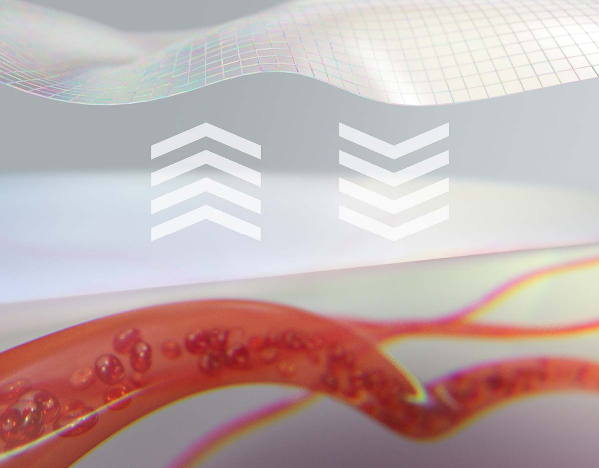 「血行促進繊維VITALTECH」により、身体が放出する遠赤外線を吸収し、再び肌へ放出する