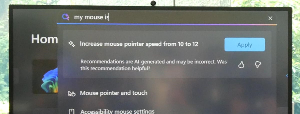 現在は英語のみ。ユーザーが困っている設定周りをAIが自動で調整する