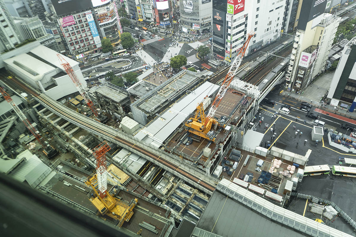 同じ視点から見た、ハチ公方面の現在の状況