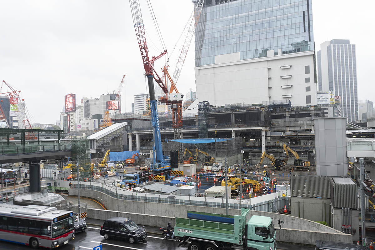西棟エリアの工事の様子