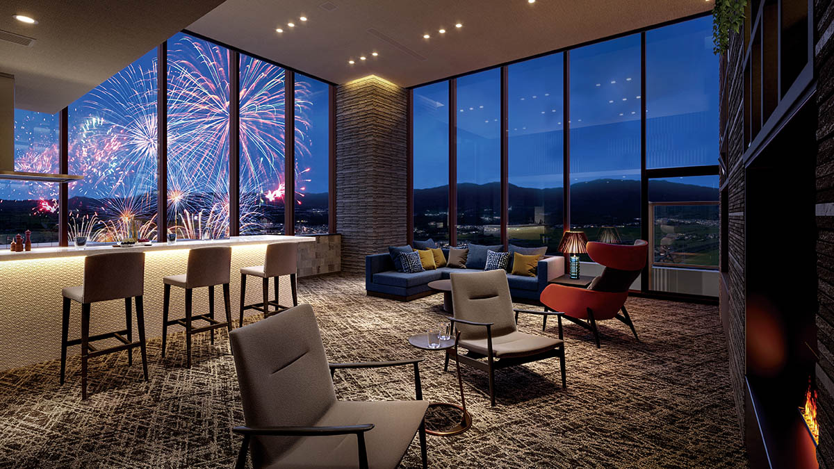 スカイラウンジからの眺望イメージ