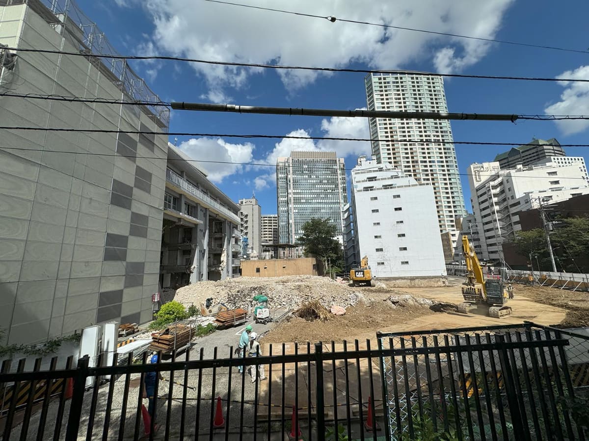 「赤坂七丁目2番地区第一種市街地再開発事業」現地(2024年8月撮影)