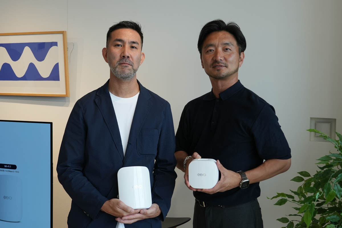 eero Japan コンシューマー事業部長 波多野 哲平氏(左)とビームス 執行役員 シニアクリエイティブディレクター・ディレクターズバンク室長 土井地 博氏