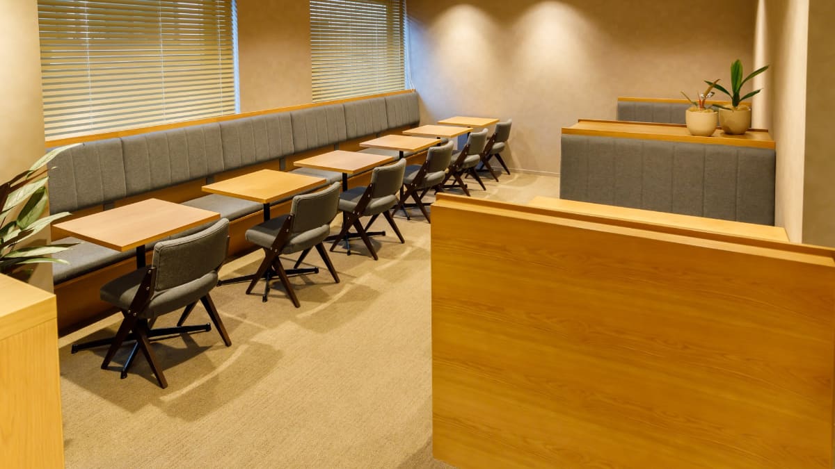 複数人で利用できるボックス席