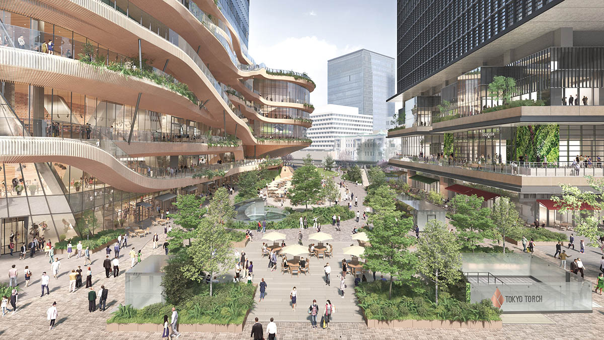 広場イメージ(提供：三菱地所設計)