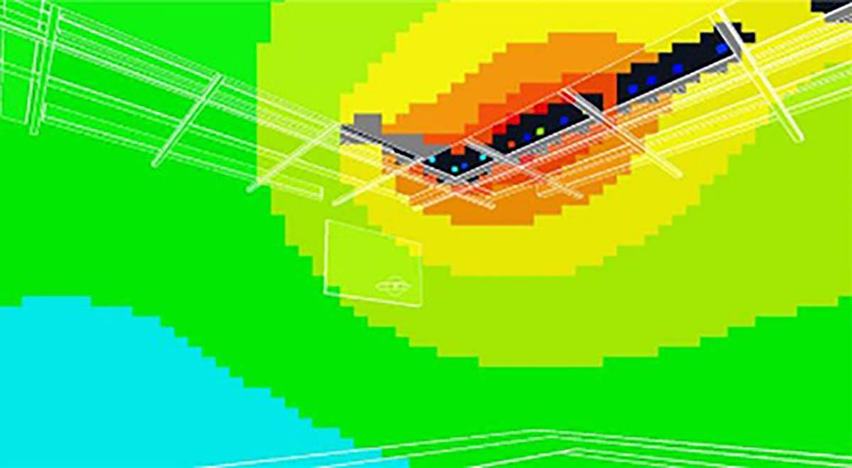 3Dシミュレーションでまぶしさ検証