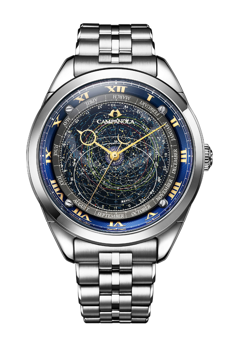 カンパノラ 25周年記念限定モデル コスモサイン 星座盤モデル AO4010-51M、418,000円。限定250本