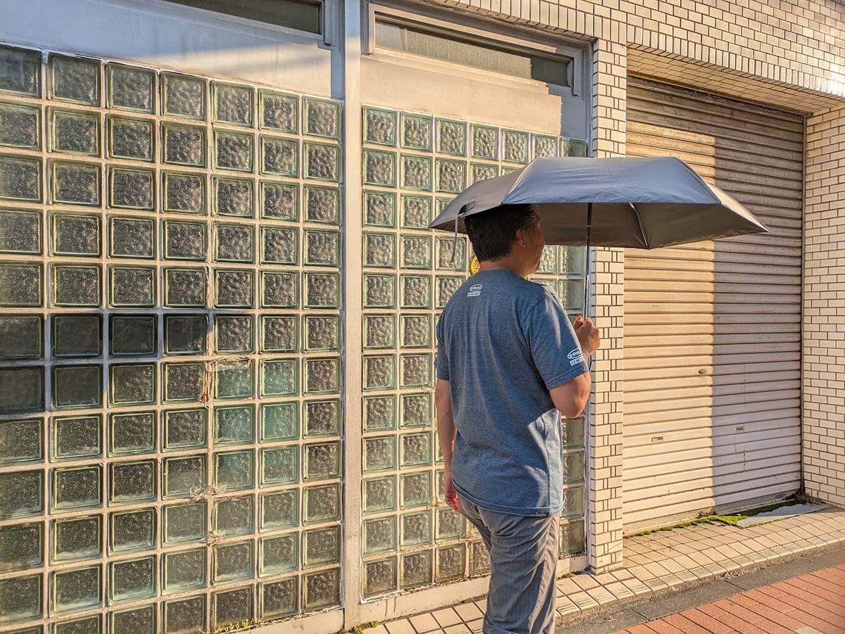 コールマンの日傘「晴雨兼用・自動開閉折りたたみ傘 55cm」