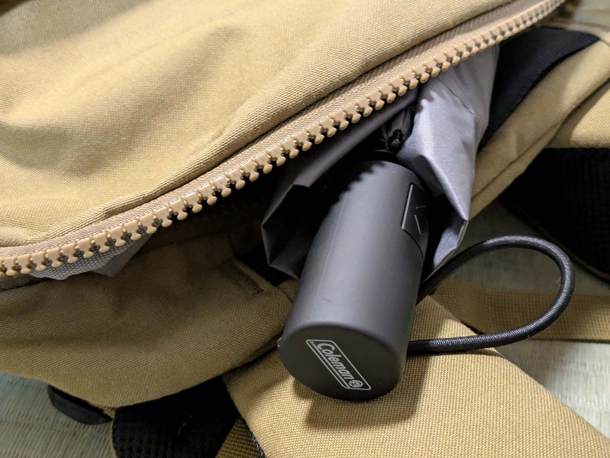 折り畳み傘なので、バッグの中にも入れやすい