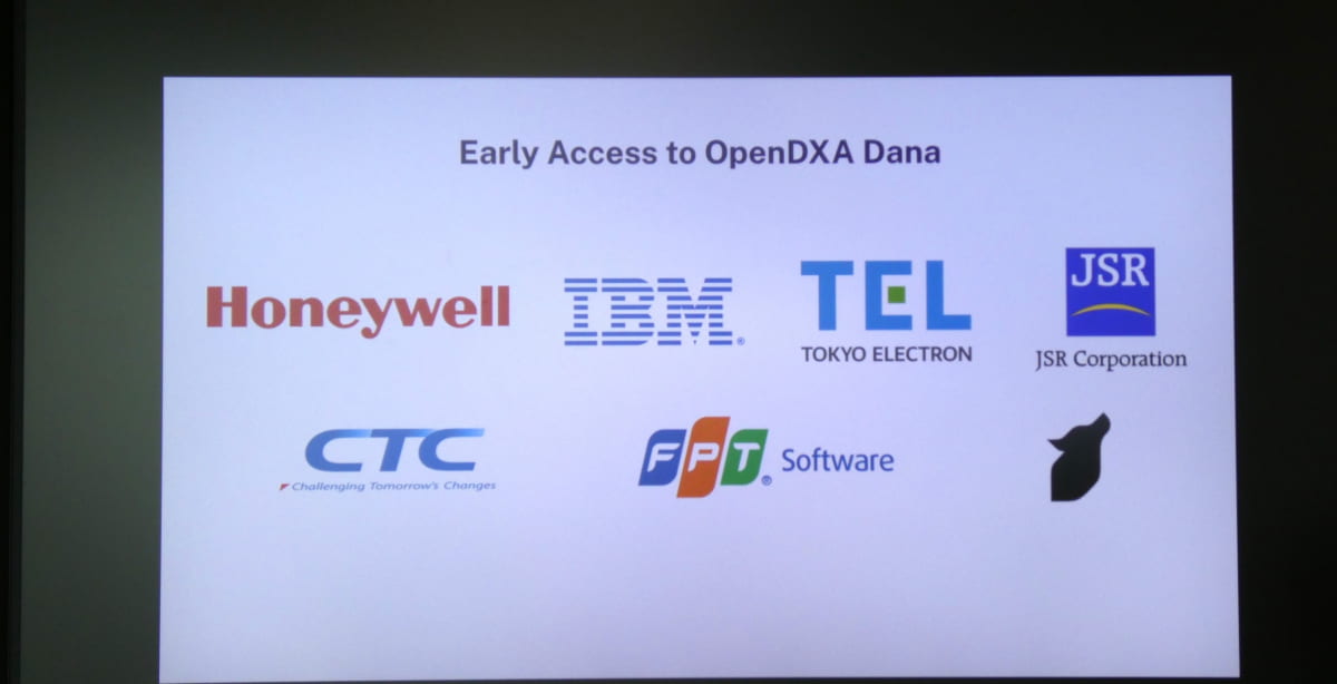 OpenDXAおよびDanaのアーリーアクセスプログラムに参加する企業・団体