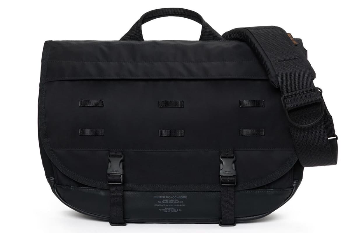 PORTER MONOCHROME MESSENGER BAG