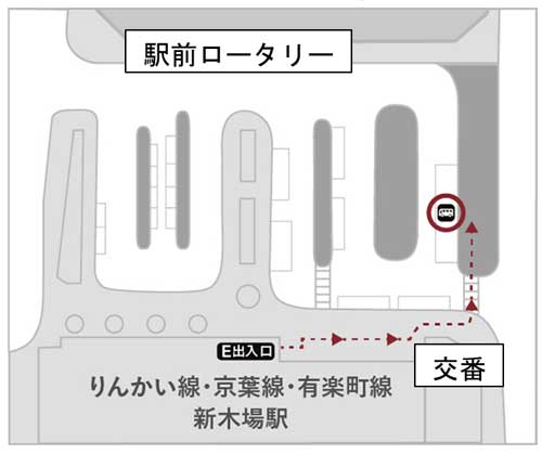 新木場駅の乗り場