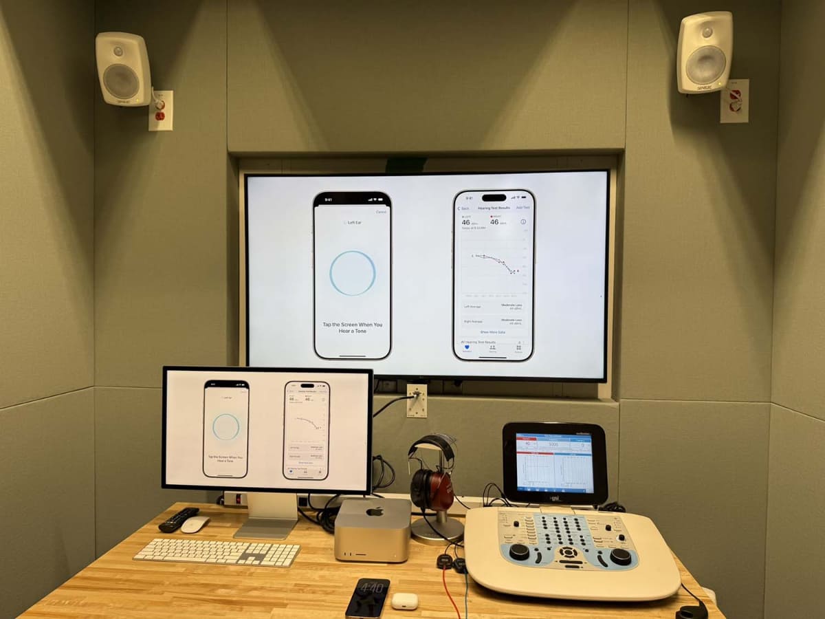APpleでヒアリングテスト、聴覚テストのアプリケーションを開発する部屋