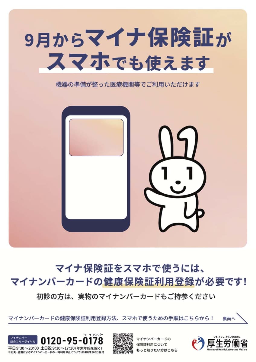 厚労省が配布しているリーフレットの1ページ目。おそらくは対応医療機関に貼り出される形になると思われる
