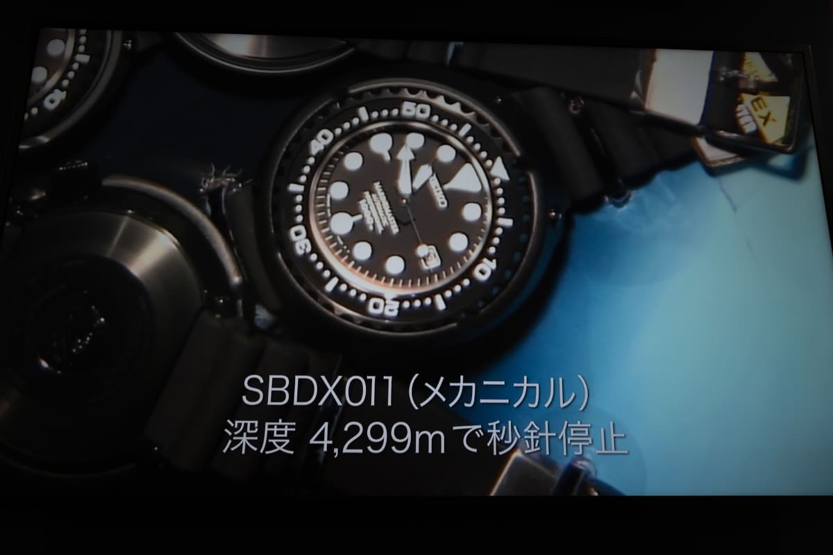 メカニカルモデルは水深4,299mまで動いていたという