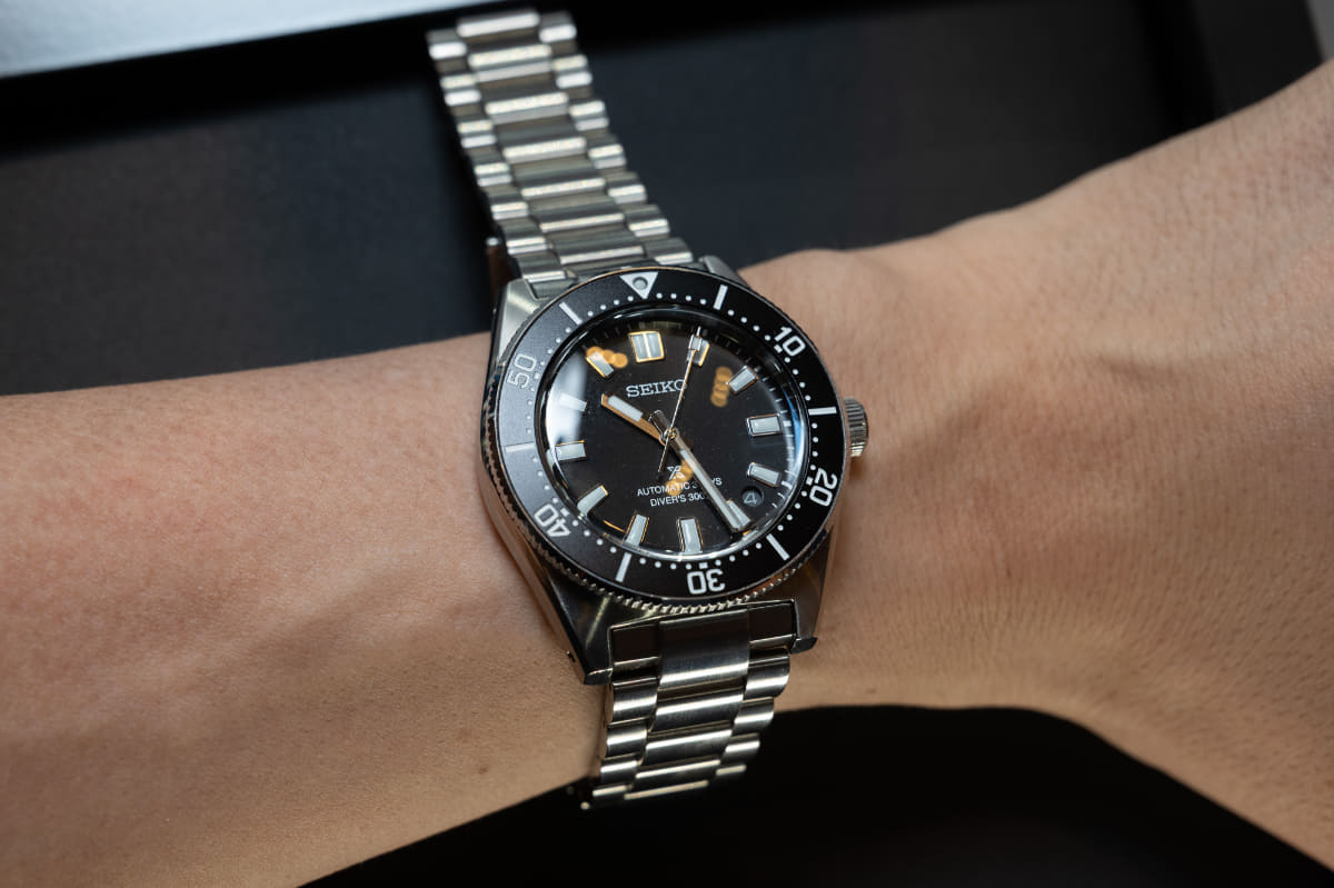 王道デザインの1965ダイバー。近年になって300m防水にスペックアップした。SBDC197
