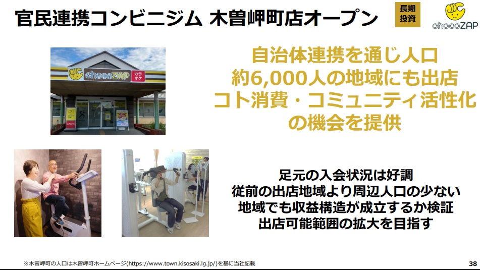 三重県木曽岬町に官民連携のchocoZAP2号店オープン