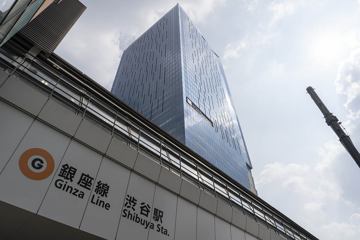 銀座線渋谷駅とスクランブルスクエア