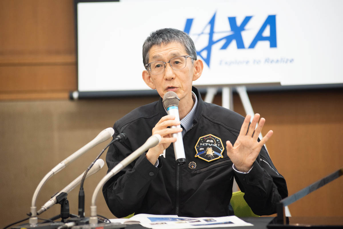JAXA HTV-Xプロジェクトチームの伊藤徳政プロジェクトマネージャ(撮影:小林伸)
