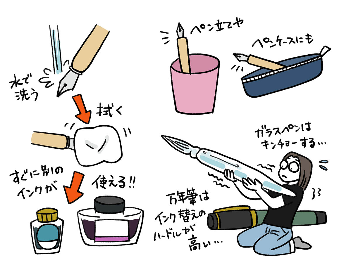 つけペンには使いたくなる魅力がたくさん!