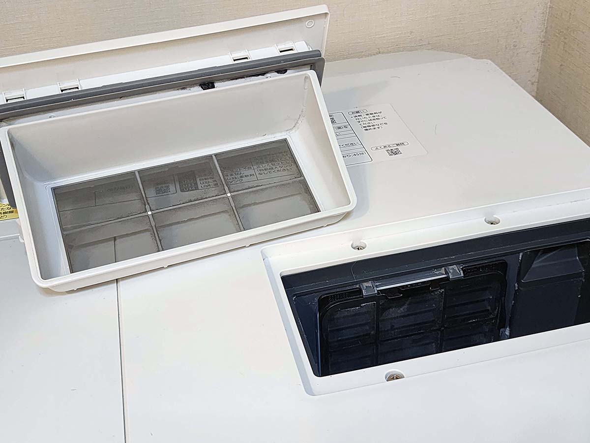 乾燥フィルターの掃除を怠っていたら目詰まりし、乾燥時間が長くなりました。水洗いしたら元通りに