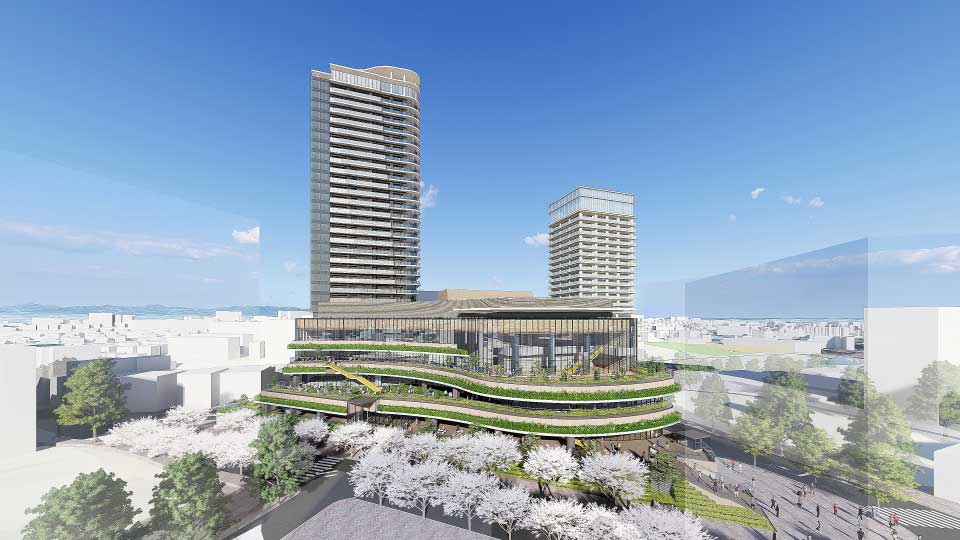 鷺沼駅前地区第一種市街地再開発事業 完成イメージ