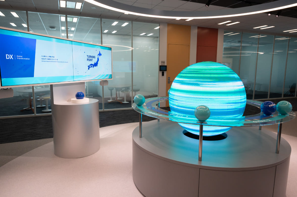 サテライトグロース戦略の“サテライト”をディスプレイの前に置くと詳細が表示される