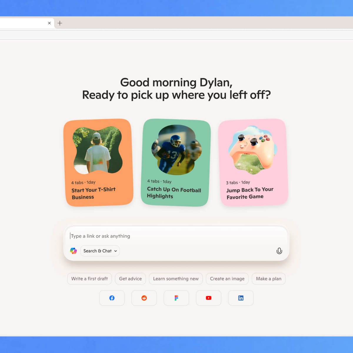 過去の閲覧やタスクの履歴から、再開すべきタスクなどを提案する「ジャーニー」機能