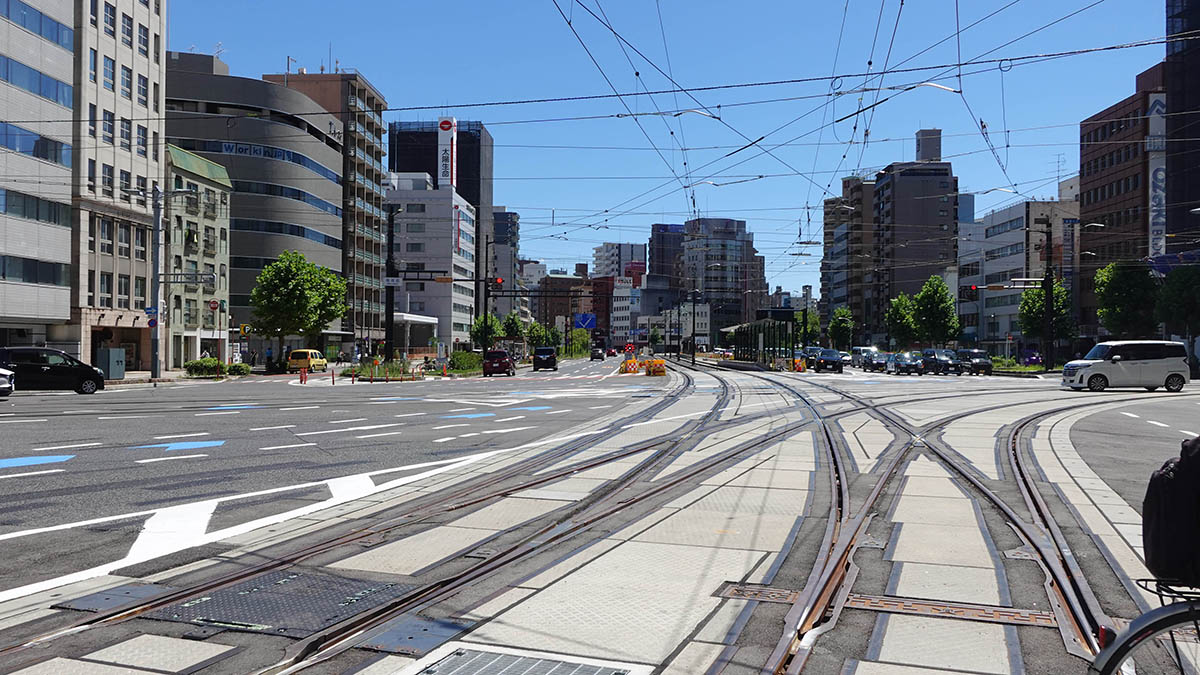 稲荷町停留所の分岐