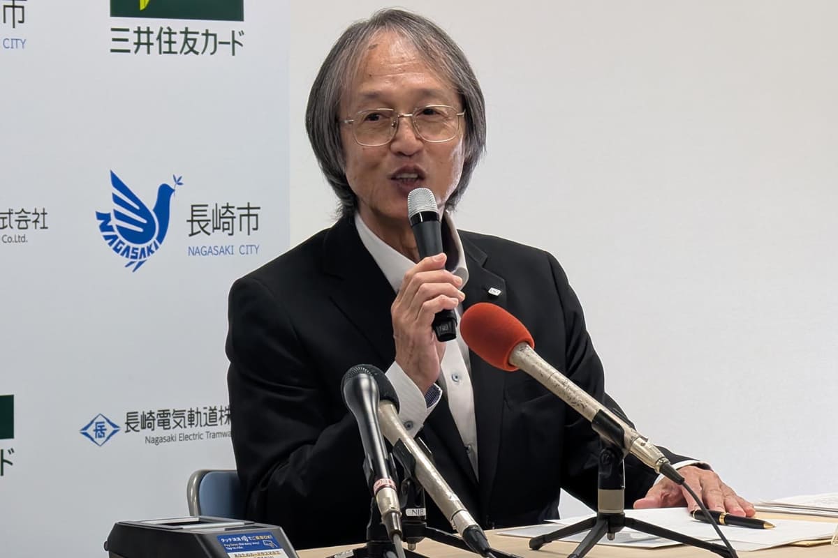 長崎電気軌道代表取締役社長の中島典明氏