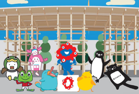 本日発送可　ミャクミャク JR 7キャラクター All Stars ピンバッジ EXPO2025 ミャクミャク 【JR 7 Character All Stars