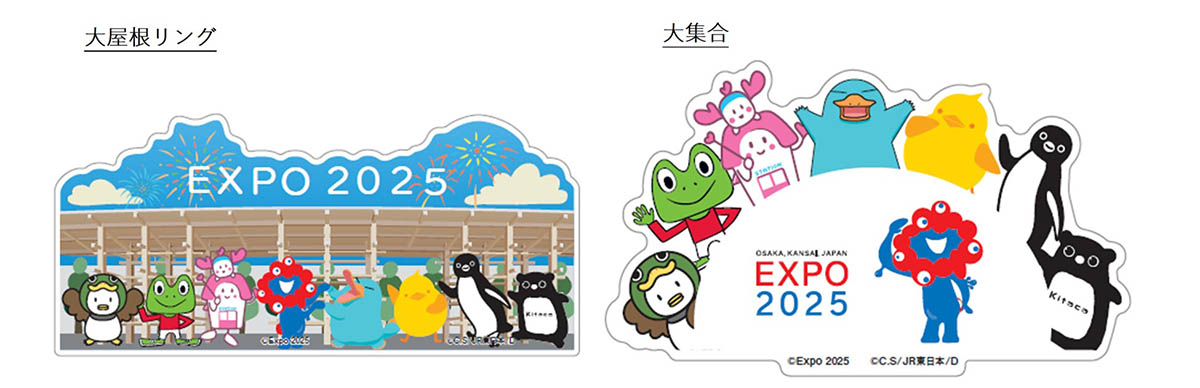 EXPO2025 ミャクミャク JR 7 Character All Stars ステッカー(550円/会場内)