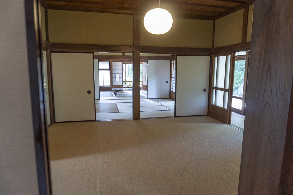 保存された3間続きの和室