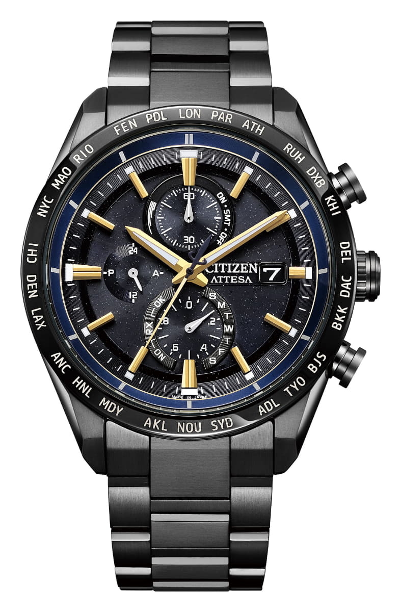 シチズン アテッサ ACT Line JAXA LABEL HTV-X 限定モデル エコ‧ドライブ電波時計(AT8289-67E)、187,000円。世界限定1,300本