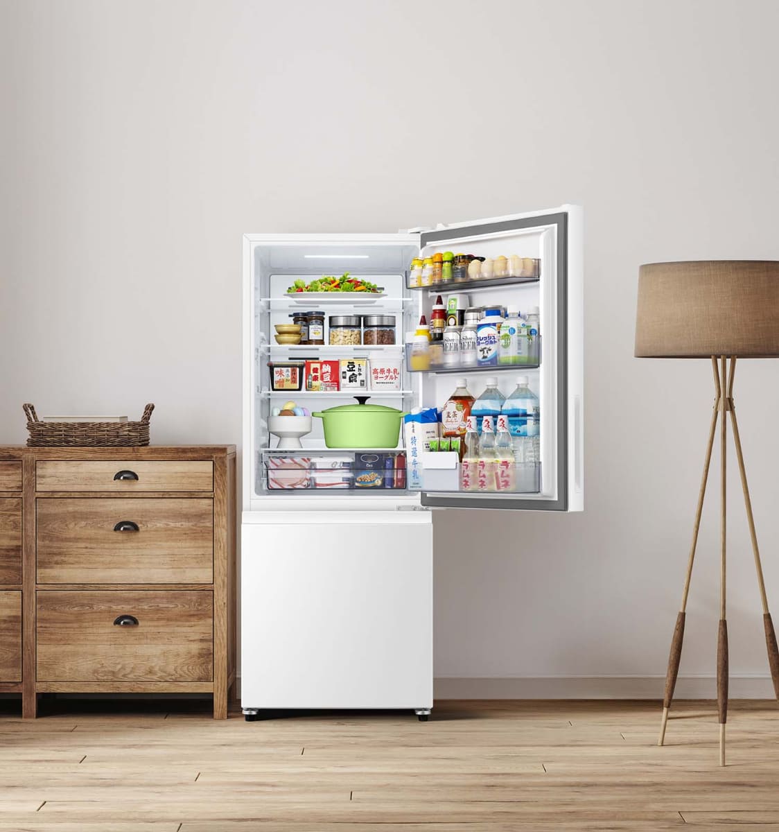 冷蔵室の容量は173L「HR- K260KW(ホワイト)」