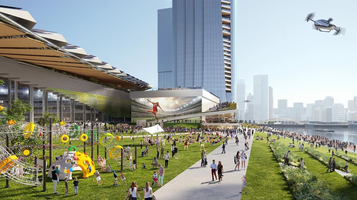 水辺のオープンスペース