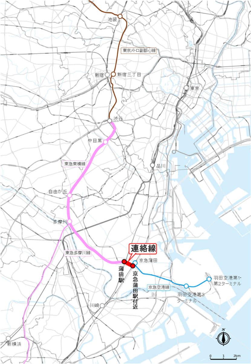 路線概要図(<a href="https://www.tokyu.co.jp/company/news/detail/56146.html">東急 ニュースリリース</a>より)