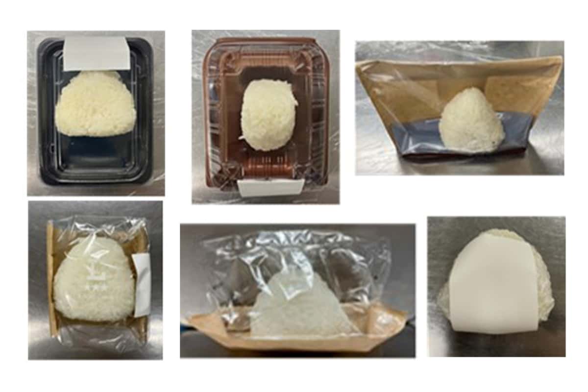 災害専用メニューのおにぎりの例