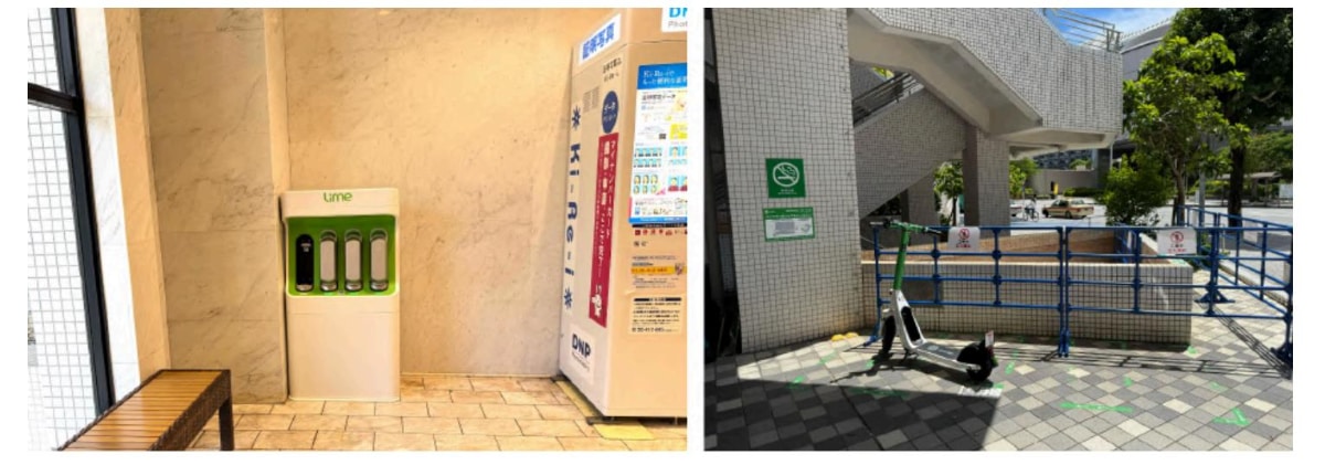 パレットくもじ1階 シースルーエレベーターホール(証明写真機横)