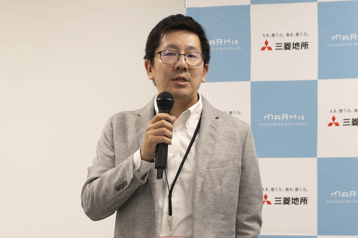 開発の経緯を説明する三菱地所 再開発事業部 統括 山口義弘氏